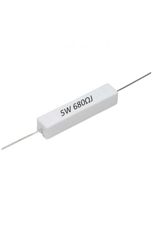 R680E-5W Resistencia de Alambre 680 ohms 5W 813-565