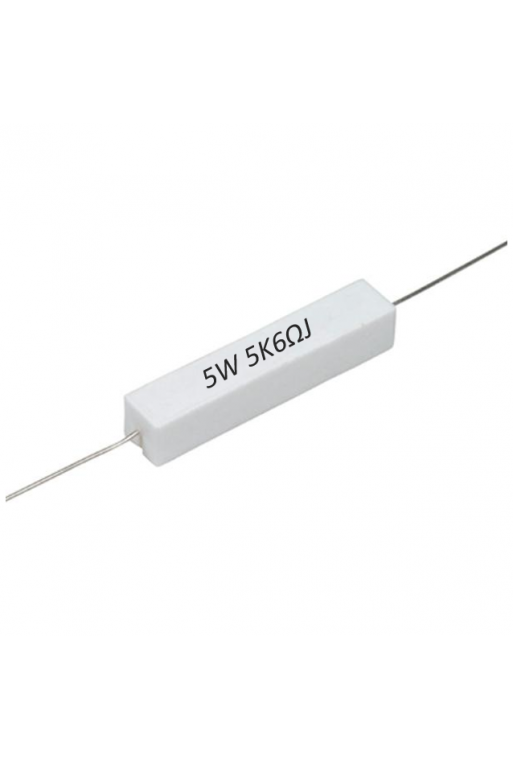 R5K6-5W Resistencia de Alambre 5.6K Ohms 5W 813-587