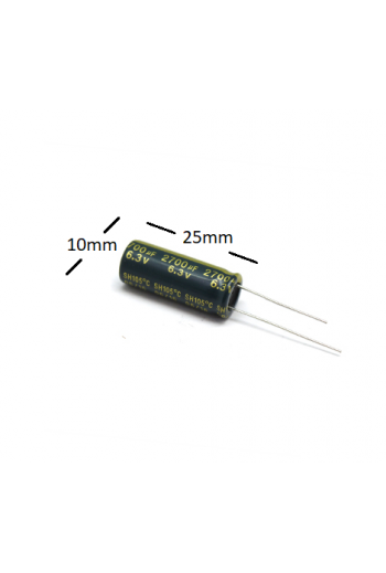 CE-2700-6.3V Capacitor Electrolítico 2700uF 6.3V 105C
