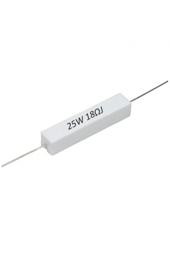 R18E-25W Resistencia de Alambre 18 ohms 25W
