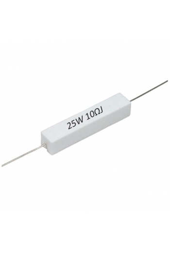 R10E-25W Resistencia de Alambre 10 ohms 25W