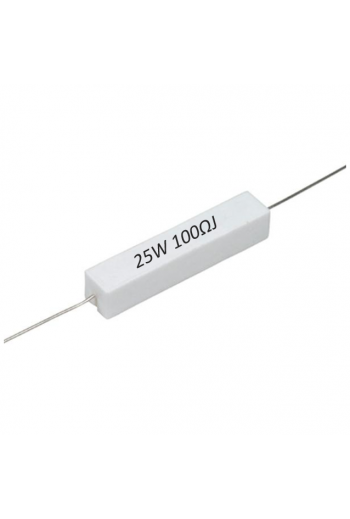R100E-25W Resistencia de Alambre 100 ohms 25W