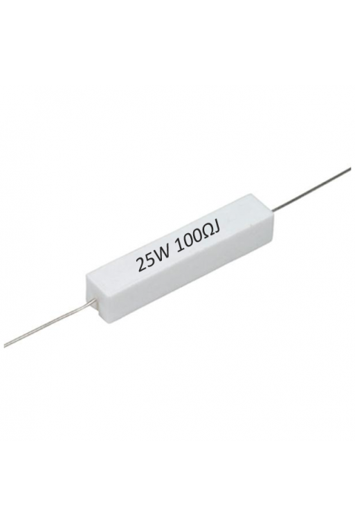 R100E-25W Resistencia de Alambre 100 ohms 25W