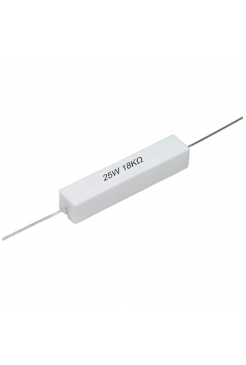 R18K-25W Resistencia de Alambre 18K Ohms 25W