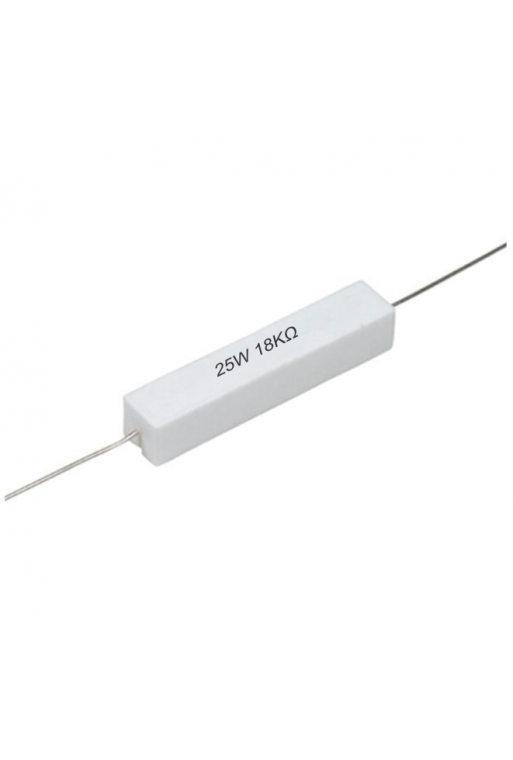 R18K-25W Resistencia de Alambre 18K Ohms 25W