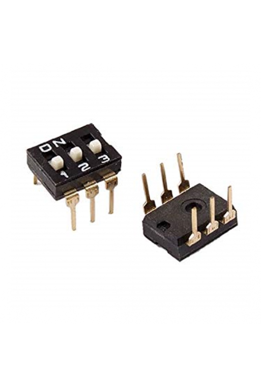 DIP-MS-3 Mini Switch 3 Canales Individuales Tipo IC