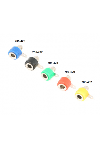 705-427 Jack Banana Hembra Chico Color Negro 4mm