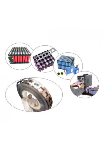 690-1014 Rollo de Níquel Puro para Sistemas de 2 Baterías 18650, 1 Metro