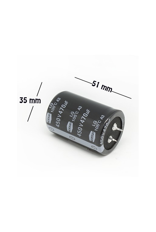 CE-470-450V Capacitor Electrolítico 470uF 450V 105C