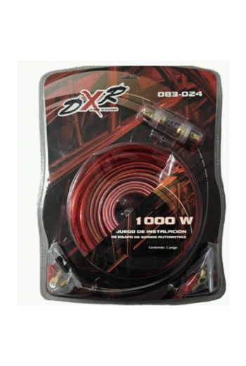 083-024  Kit de Instalación para Audio Car Automotriz Calibre 8 AWG 1000W
