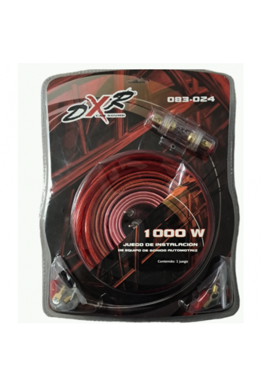 083-024  Kit de Instalación para Audio Car Automotriz Calibre 8 AWG 1000W