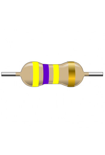 R470K-1-2 Resistencia de Carbón 470K ohms 1/2 Watt