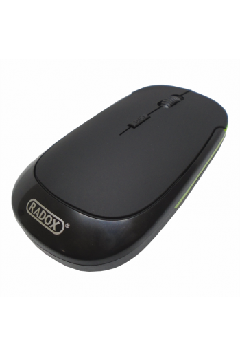 115-059 Mouse Inalambrico Optico USB Negro con Verde