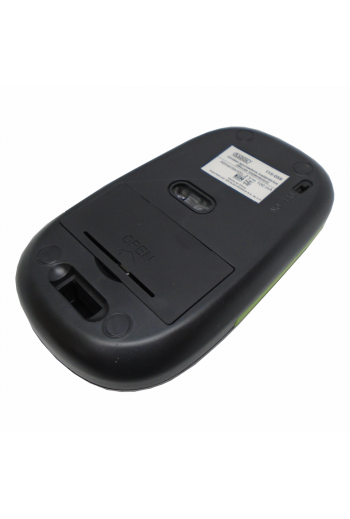 115-059 Mouse Inalambrico Optico USB Negro con Verde