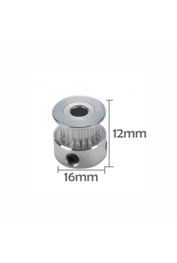 XS-443 Polea Dentada GT2 2GT 20T de 20 Dientes con Orificio (eje) de 6.35mm