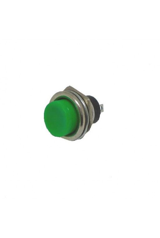 835-308-VER Boton Abierto Push 3A 125VAC 2 Pines Color Verde