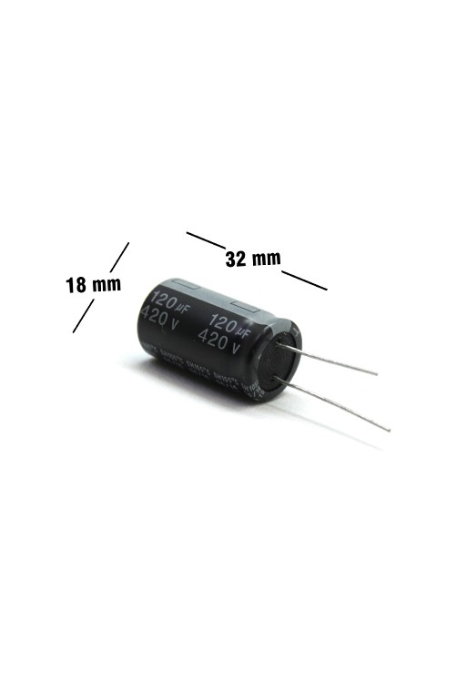 CE-120-420V Capacitor Electrolítico 120uF 420V 105C