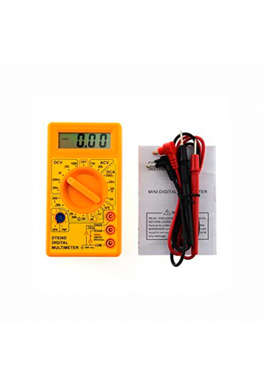DH-830D Multímetro Digital con Zumbador 750V AC DC