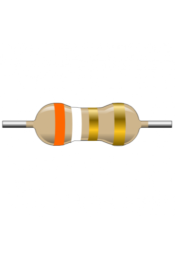 R3E9-1 Resistencia de Carbón 3.9 ohms 1 Watt
