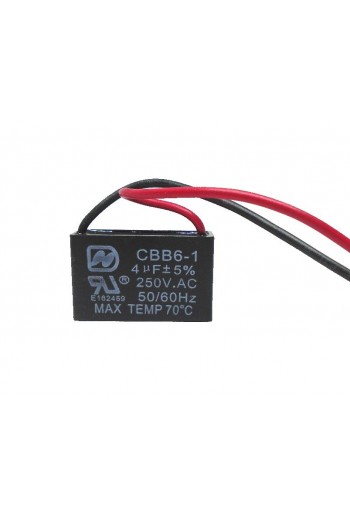 SV-4 Capacitor para Ventilador 4uF 250V 50-60Hz