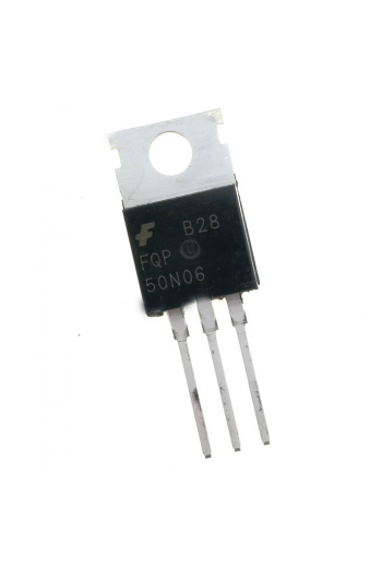 FQP50N06 Transistor MOSFET Canal N 60V 50A TO-220-3