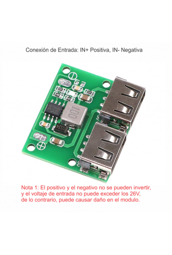 XS-387 Convertidor de Voltaje, para Power Bank Celular, 5.2V 3A, Entrada 6 a 24V