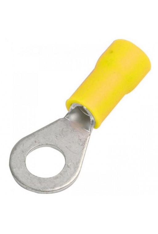 TO-805 Terminal de Ojillo Forro Amarillo Calibre 10-12 3/8