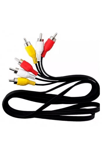081-434 Cable par Audio y Video con Plug RCA 1.8M
