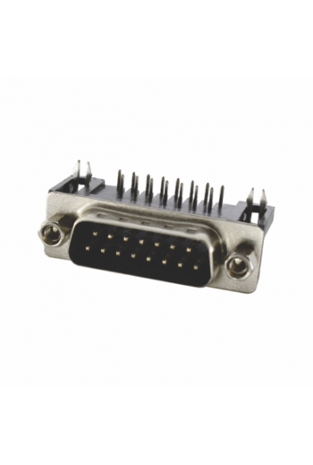 DB-15PAR Conector DB15 Macho Angulo Recto S/T