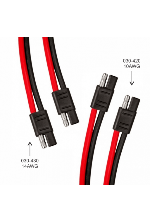 030-430 Conectores para Radio de C.B de 30cm 14AWG