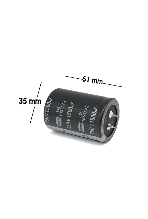 CE-1500-250V Capacitor Electrolítico 1500uF 250V 105C Radial