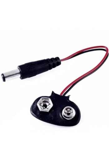 BRO-9V-AR Broche para Batería  Cuadrada de 9V con Conector para Arduino