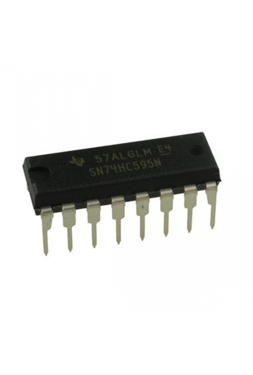 SN74HC595N Registro de desplazamiento Serial a Paralelo