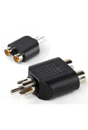 705-058 Adaptador 2 JACK RCA A PLUG RCA