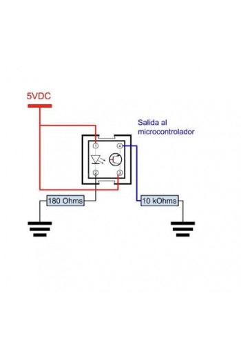 CNY70 Sensor Interruptor Óptico Reflectivo Salida Transistor NPN 32V 50mA