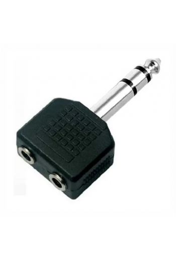 705-110 Adaptador de 1 Plug 6.3mm a 2 Jacks