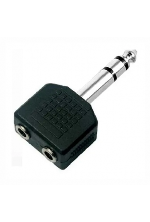 705-110 Adaptador de 1 Plug 6.3mm a 2 Jacks