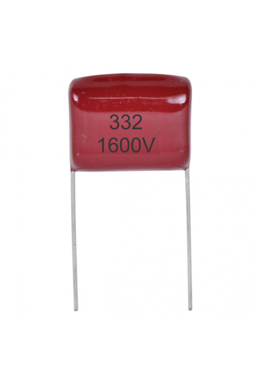 CP-.0033-1600V Capacitor de Poliéster 0.0033uF 1.6KV -332-