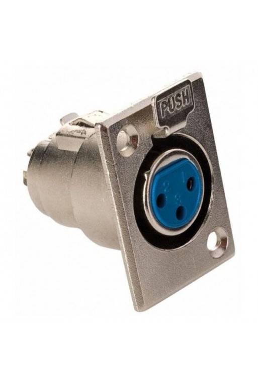 705-445 Jack para Chasis Tipo Cannon XLR con 3 Pines