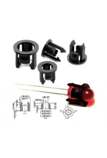 PORTALED-5MM Porta LED para Montaje en Chasis de 5mm