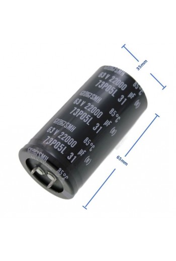 CE-22000-63V  Capacitor Electrolítico 220000uF 63V 105C