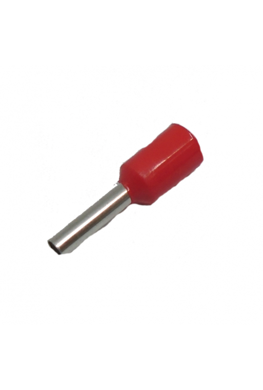 870-046 Terminal Tipo Ferrule Cilindrica Aislada Color Rojo 16 AWG