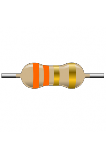 R3E3-1 Resistencia de Carbón 3.3 ohms 1 Watt