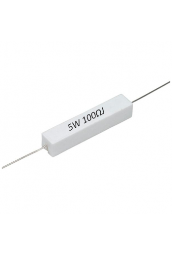 R100E-5W Resistencia de Alambre 100 ohms 5W 813-539