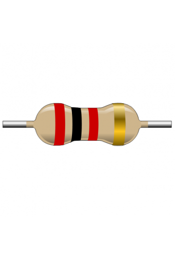 R2K-1 Resistencia de Carbón 2K ohms 1 Watt