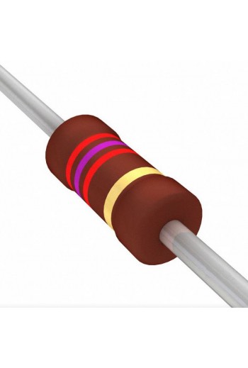 R2K7-1 Resistencia de Carbón 2.7K Ohms 1 Watt