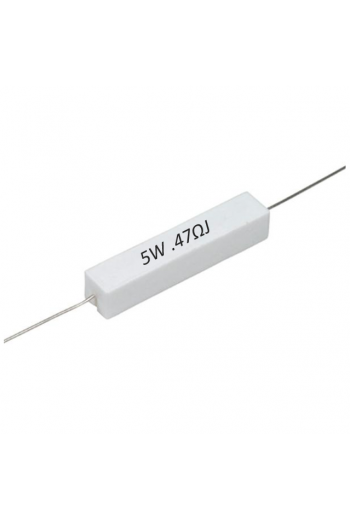 R0E47-5W Resistencia de Alambre .47 ohms 5W 813-461
