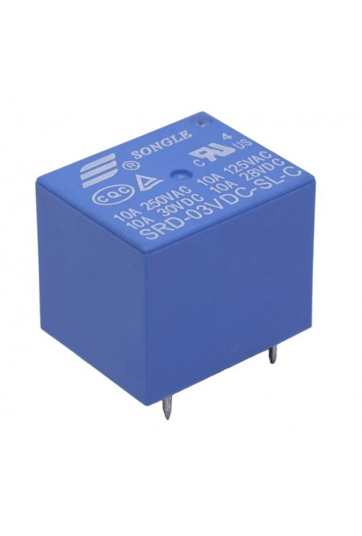 SH-03VDC Relevador de 3V a 10A 1P 2T SP-DT SRD-03VDC-SL-C
