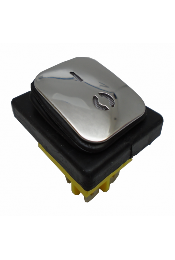 835-045 Switch Interruptor Balancin 2P-1T, DP-ST, 30A 12VDC, Metálico con Piloto color Azul