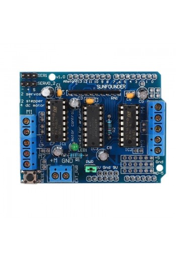 XS-47 Puente H Shield L293D, Control De Motores